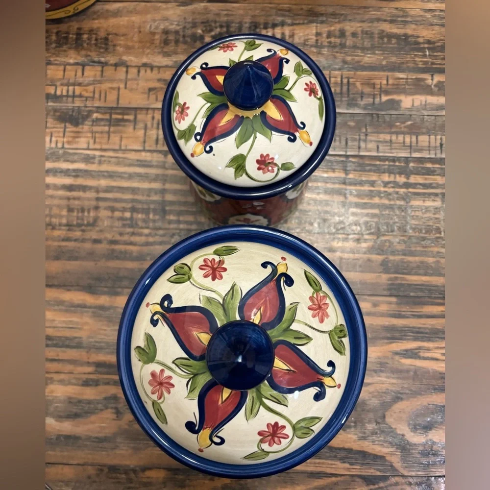 Pier 1 Vallarta  Medium & Small  Canisters - Picture 12 of 12